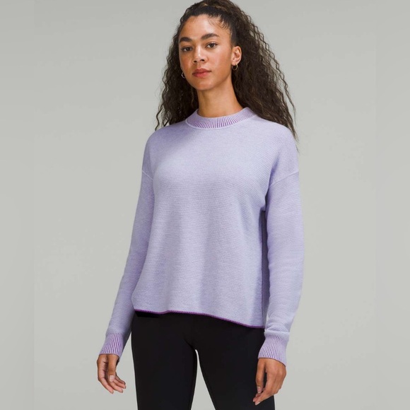 lululemon athletica Sweaters - Lululemon Reversible Double Knit Crewneck Sweater